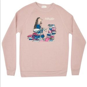Matilda Sweatshirt Book Pink Pullover